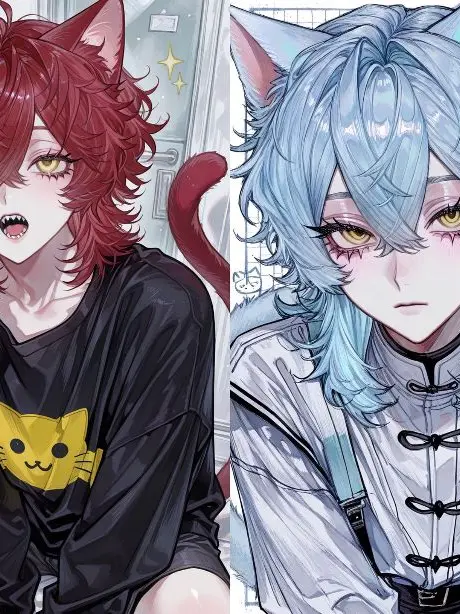 Doryakide.sinda의 双子の獣人は飼われたい