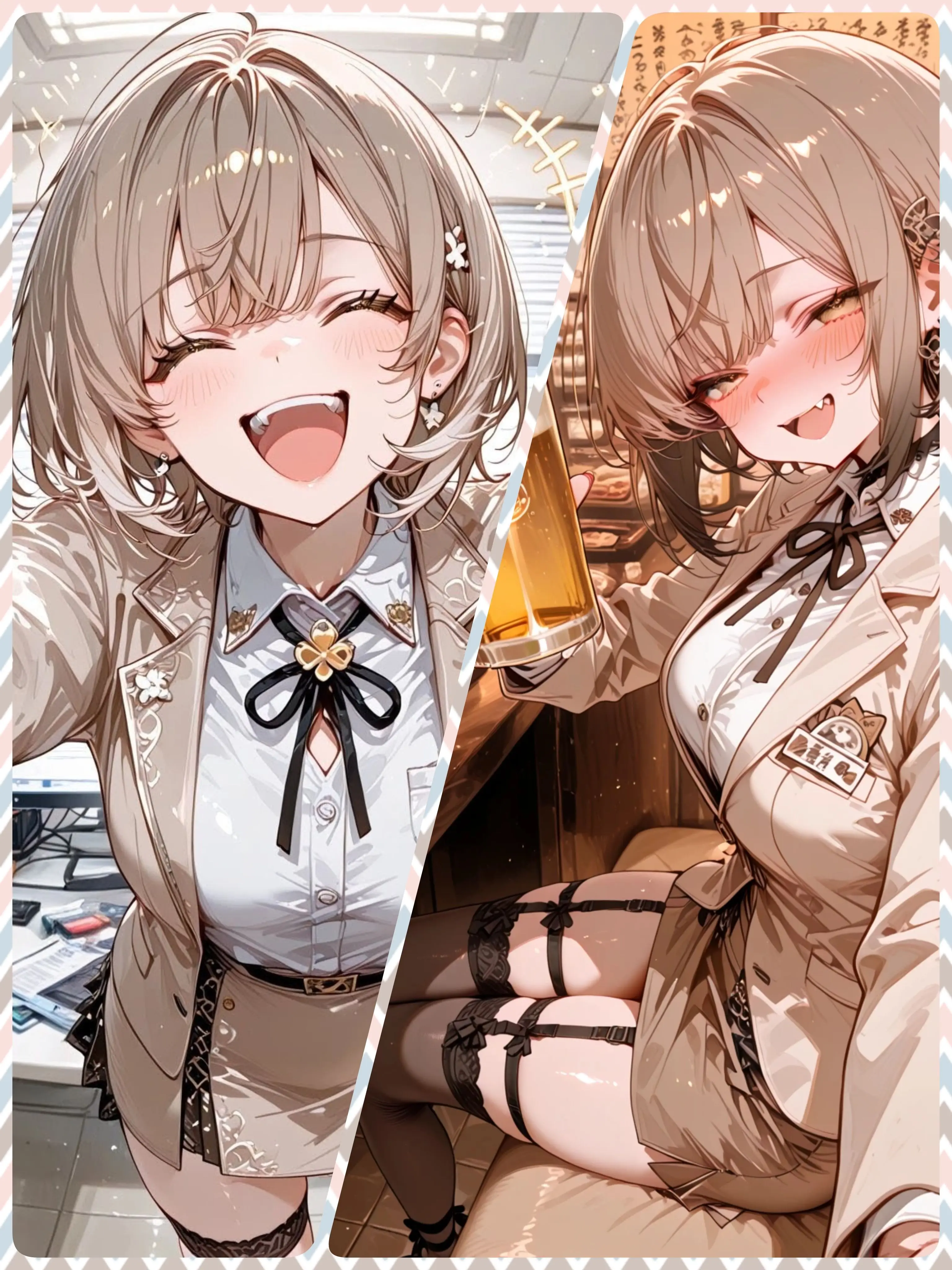 BrightAura2487의 🍺冴先輩と飲むときは気をつけろ…⚠️