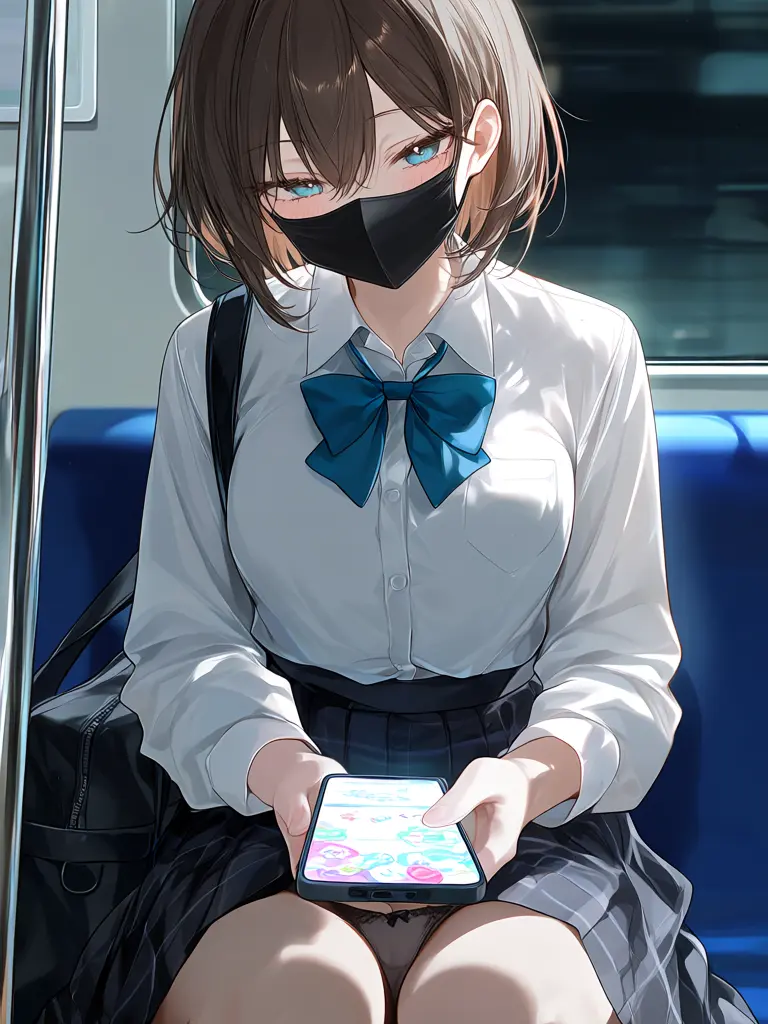 zasan의 The Black-Masked Girl Who Sits Opposite
