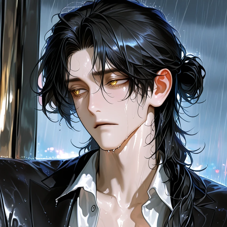 雨、降られちゃいましたね…