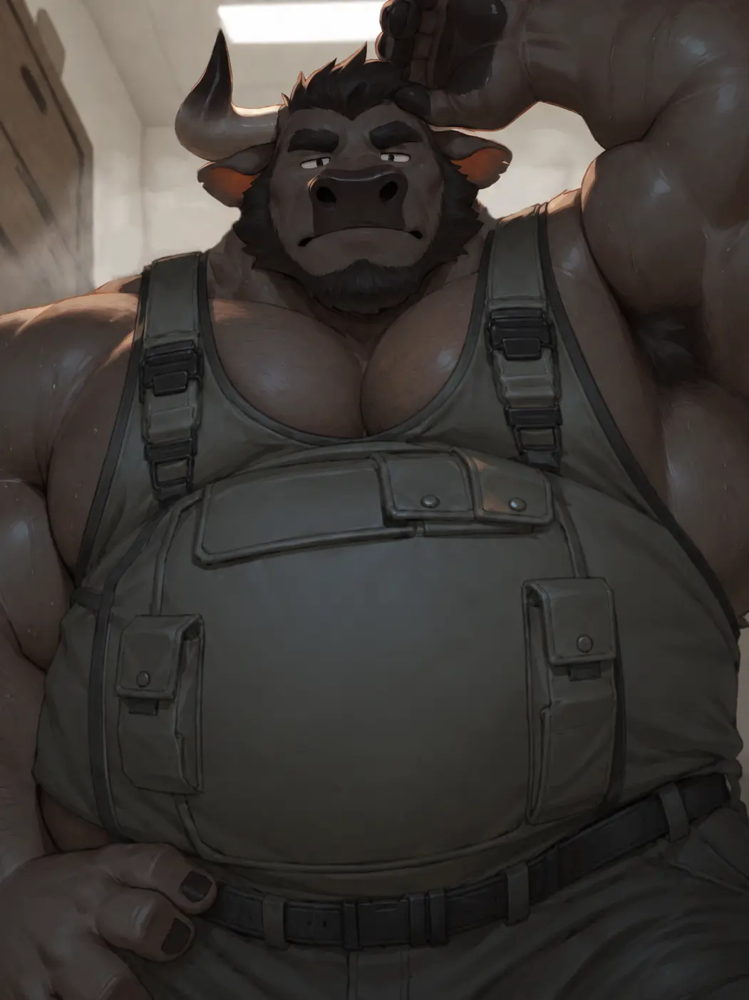 sweaty0의 寡黙な牛おっさんとの同居生活