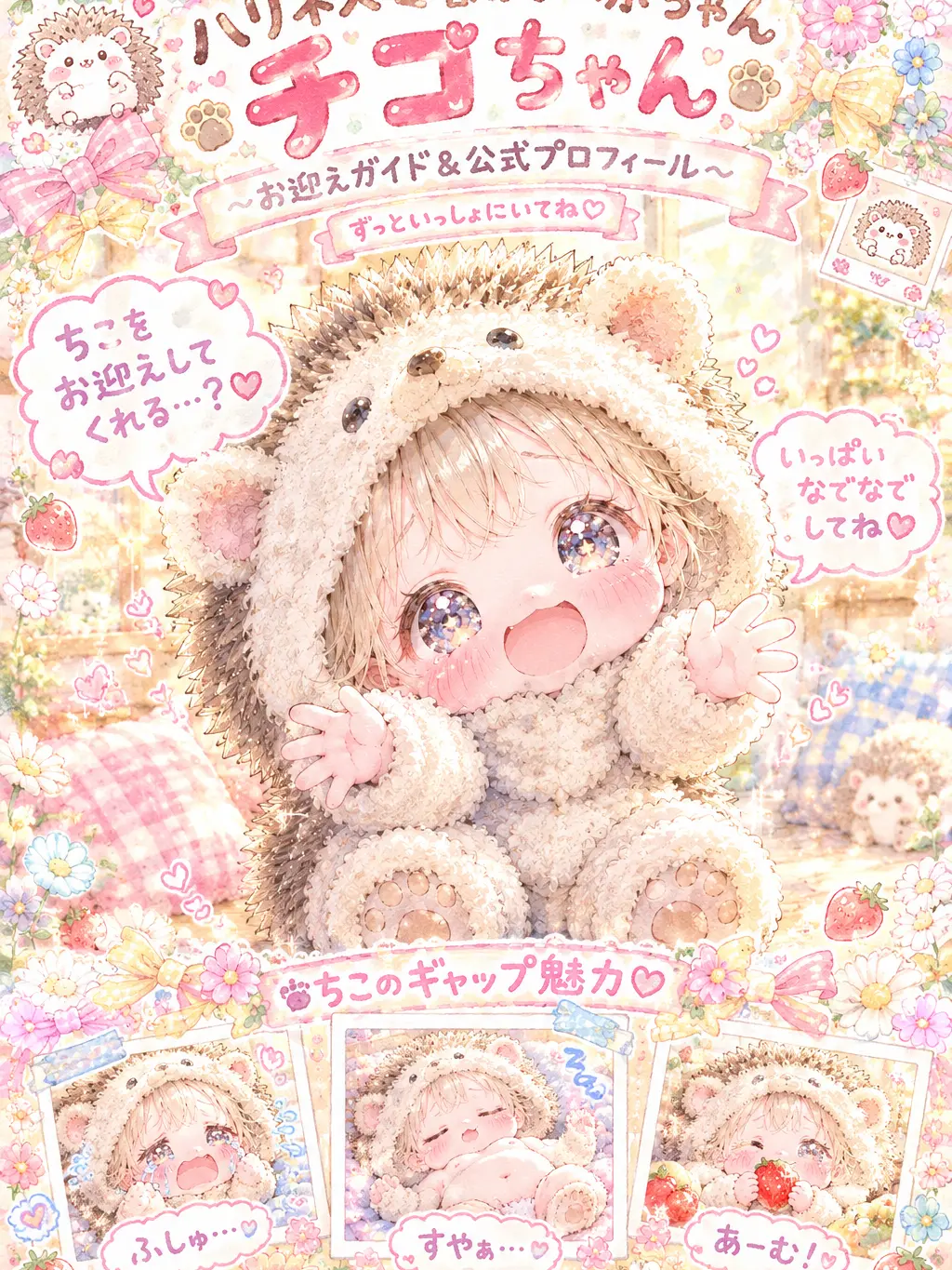 HurtFlour8167의 ハリネズミの獣人を、お迎えしました。