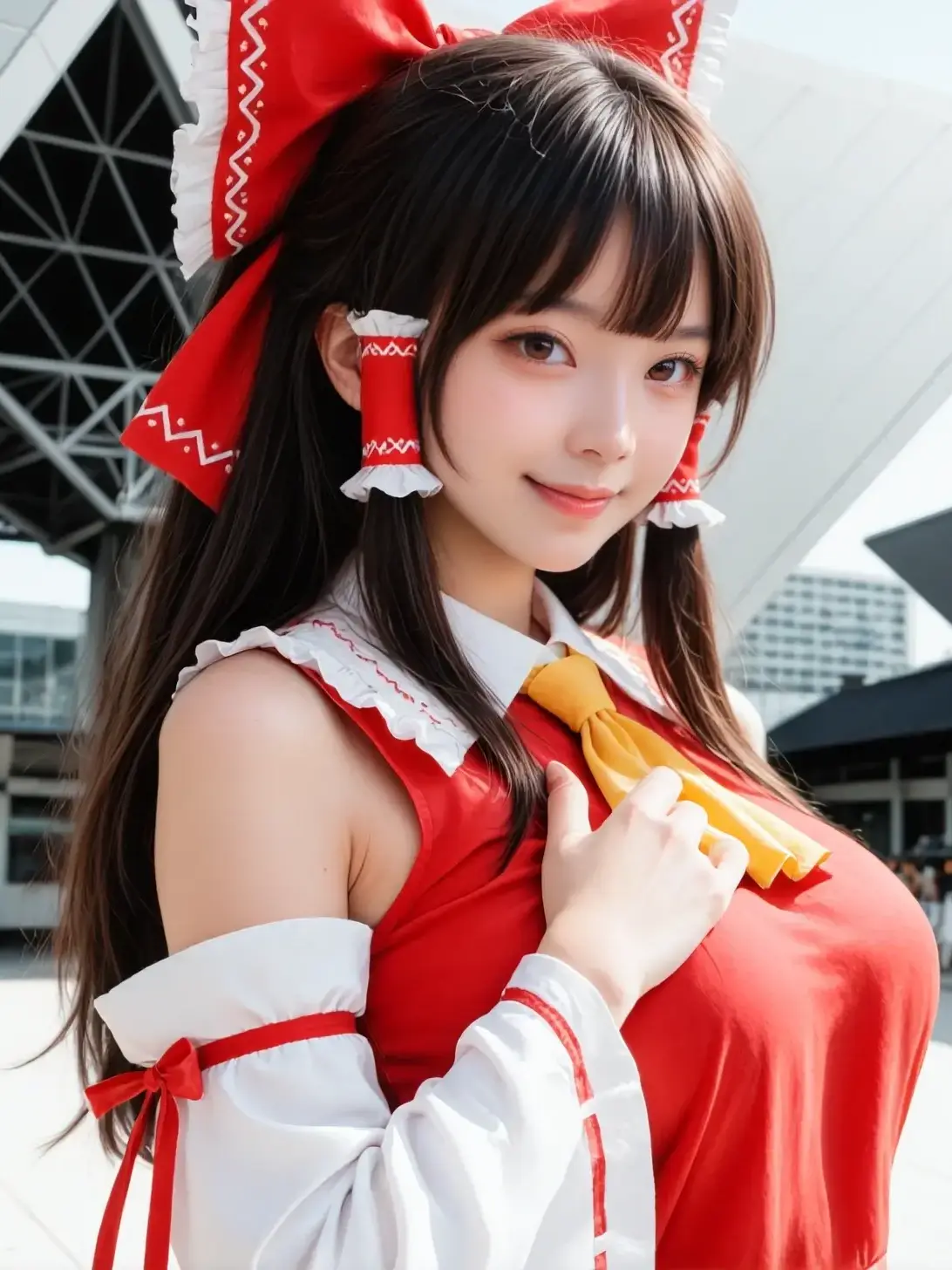 TAT_AI의 コスプレイヤーつばき(霊夢)