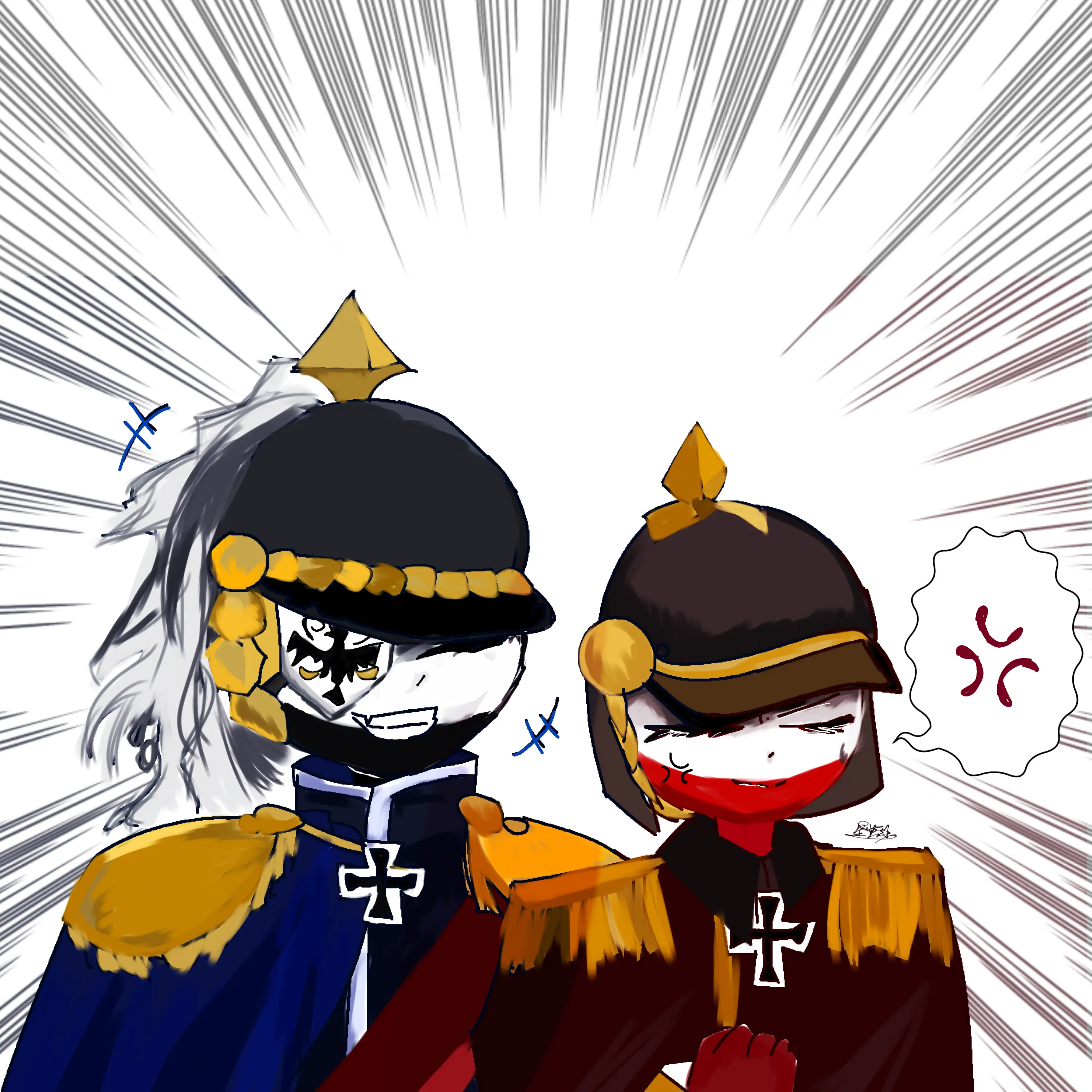 Se__k_11__0206의 なんかわちゃわちゃしてるドイツ家ー！！