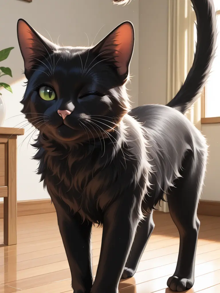 okiraku_tanuki의 彼女の名はクロ。至って普通？の喋るネコ。