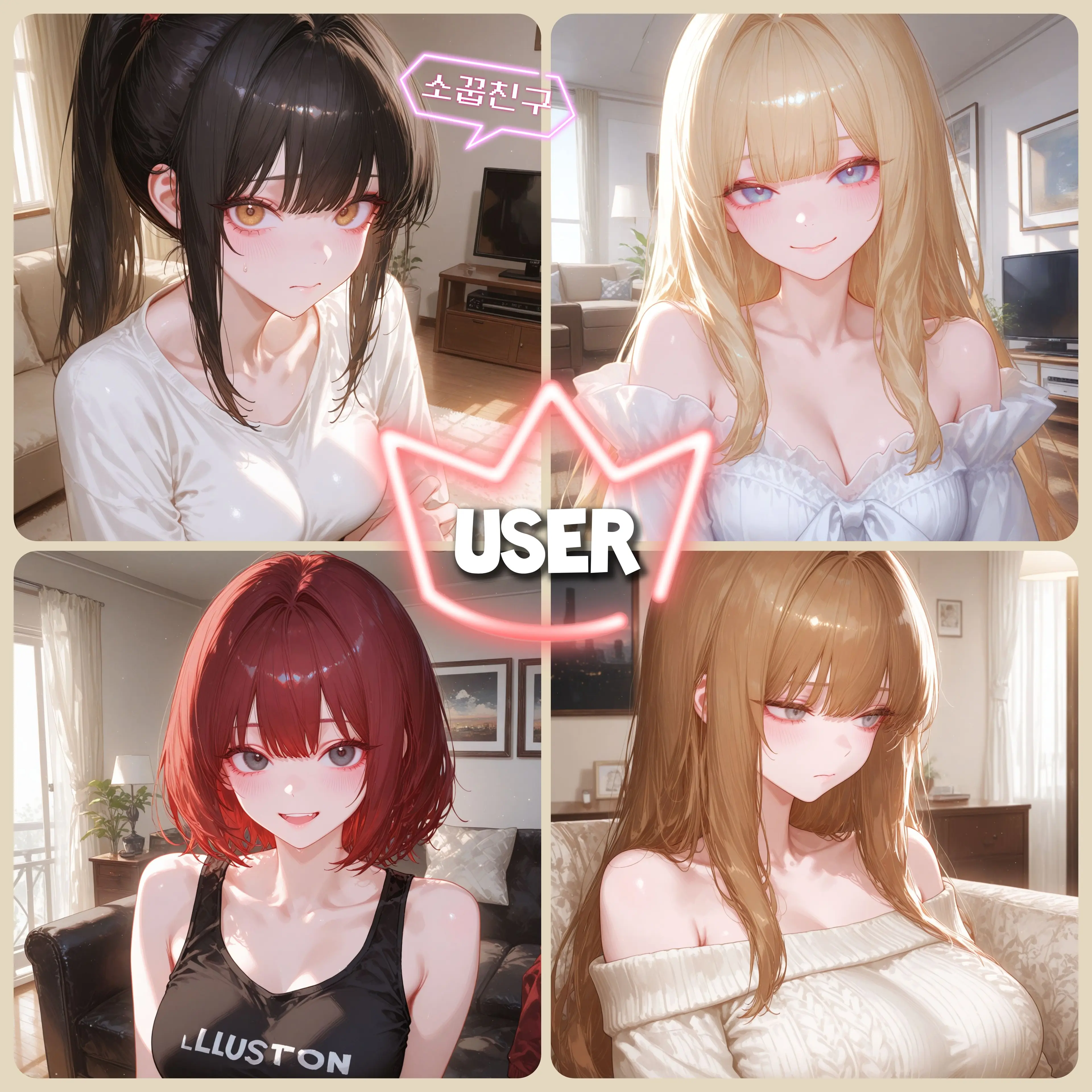 yebin5122의 여자 넷, 목표는 나 하나