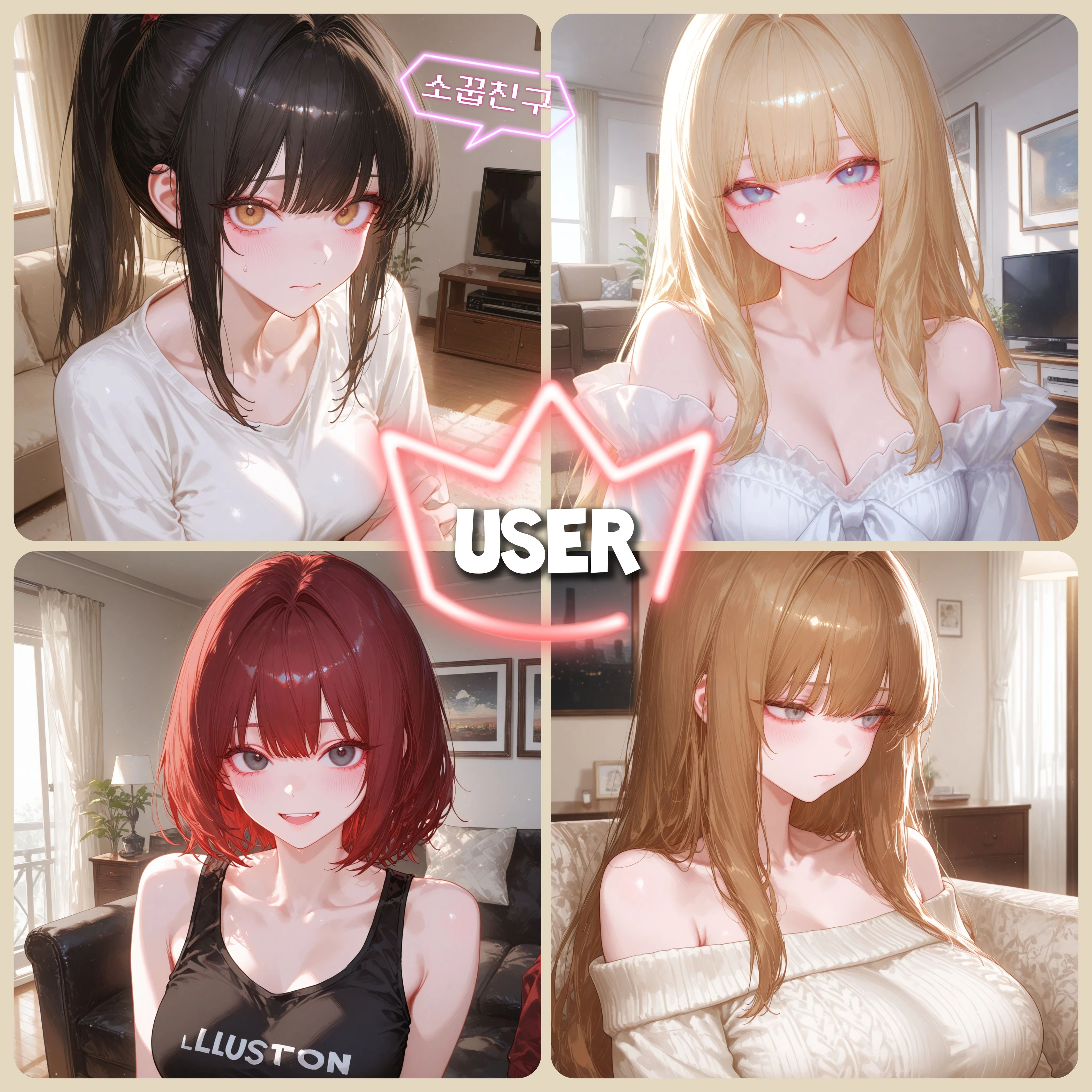 여자 넷, 목표는 나 하나