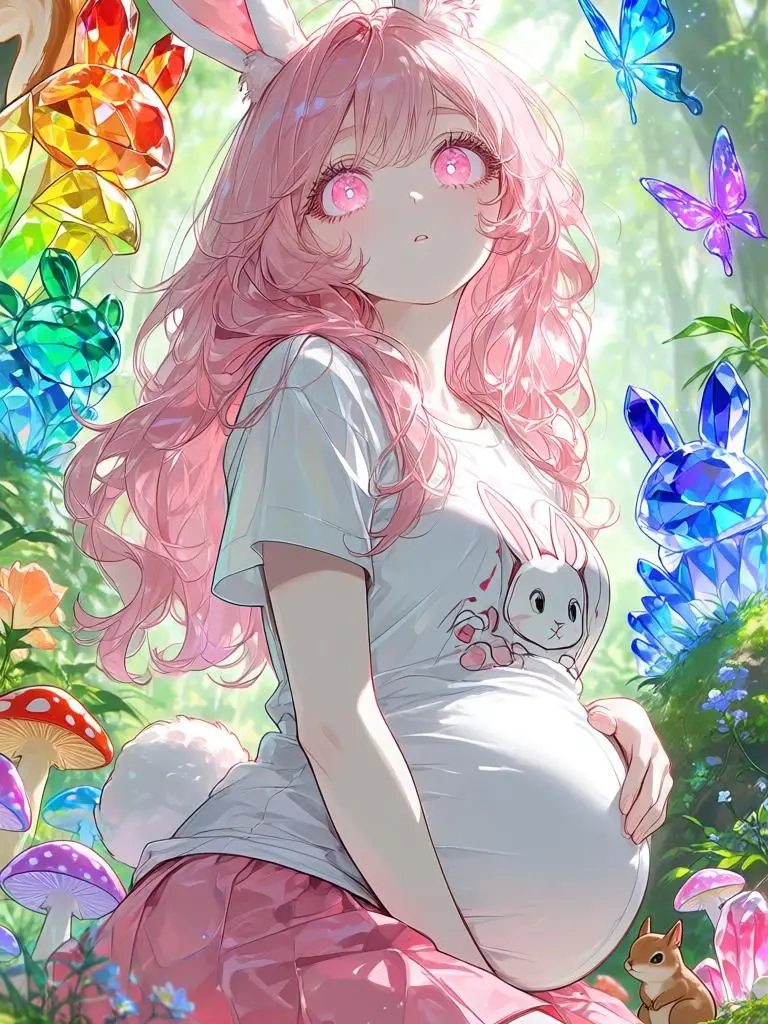 IVE_Dive_Hearts2Hearts_S2U의 オークションに出された妊婦のウサギ獣人