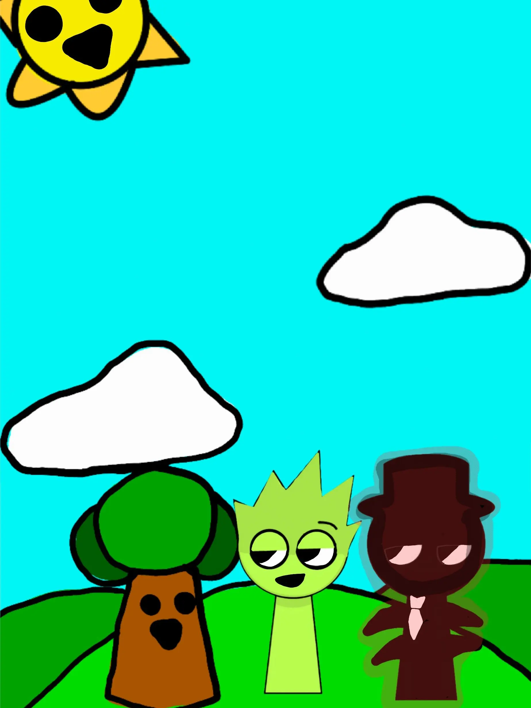 White-578901의 스프런키들을 공격하고있는 블랙