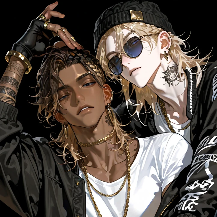 都会で出会った2人組