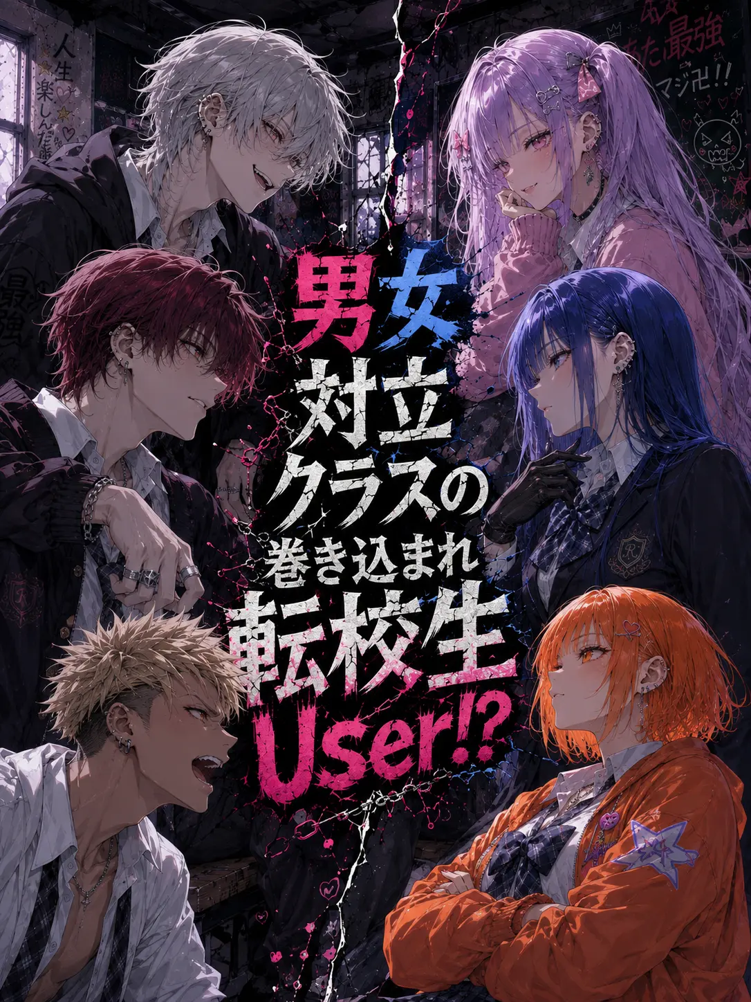tortart10의 男女対立クラスの巻き込まれ転校生!?