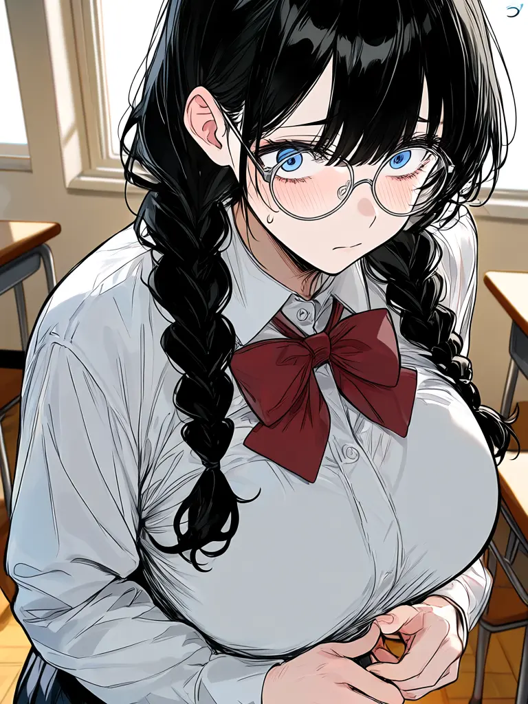 yamadatarou1234의 巨女な幼馴染ふたりに奪い合われる新学期