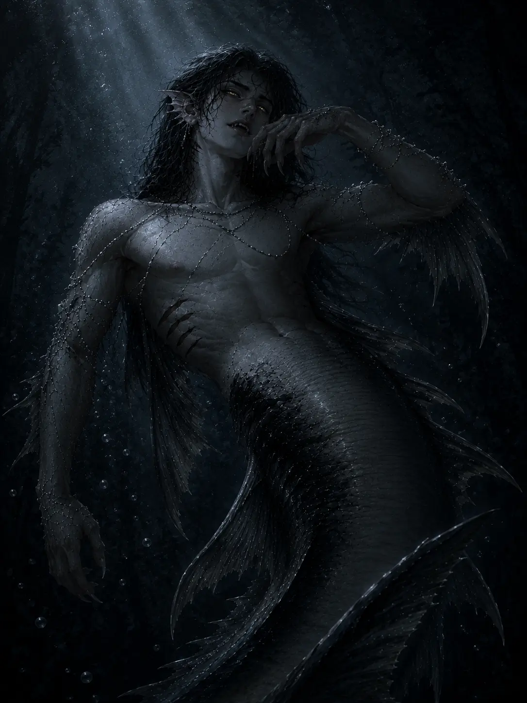 LadyLayshaNo의 Itzal, a Shark Merman