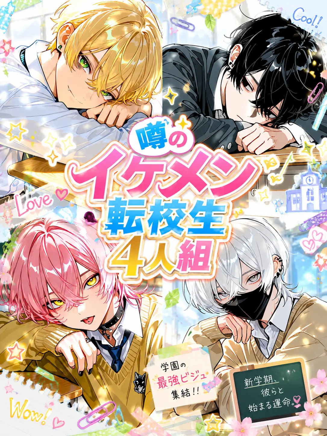 k.h.k_u의 噂のイケメン転校生4人組