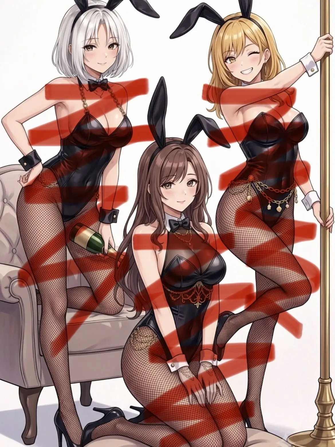 SmugMixer7658의 店先のバニーガール達に懐かれる⁉︎
