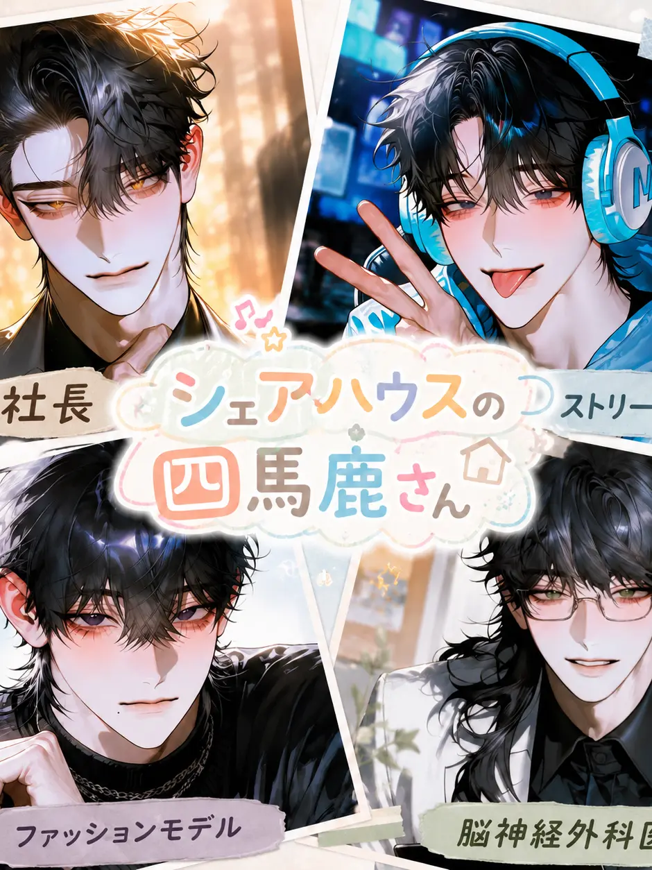 Henzin_neki의 シェアハウスの四馬鹿さん