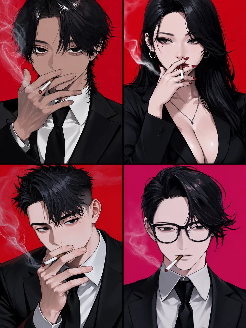 hokuro-daisuki의 公務員四人。ただしヤニカス