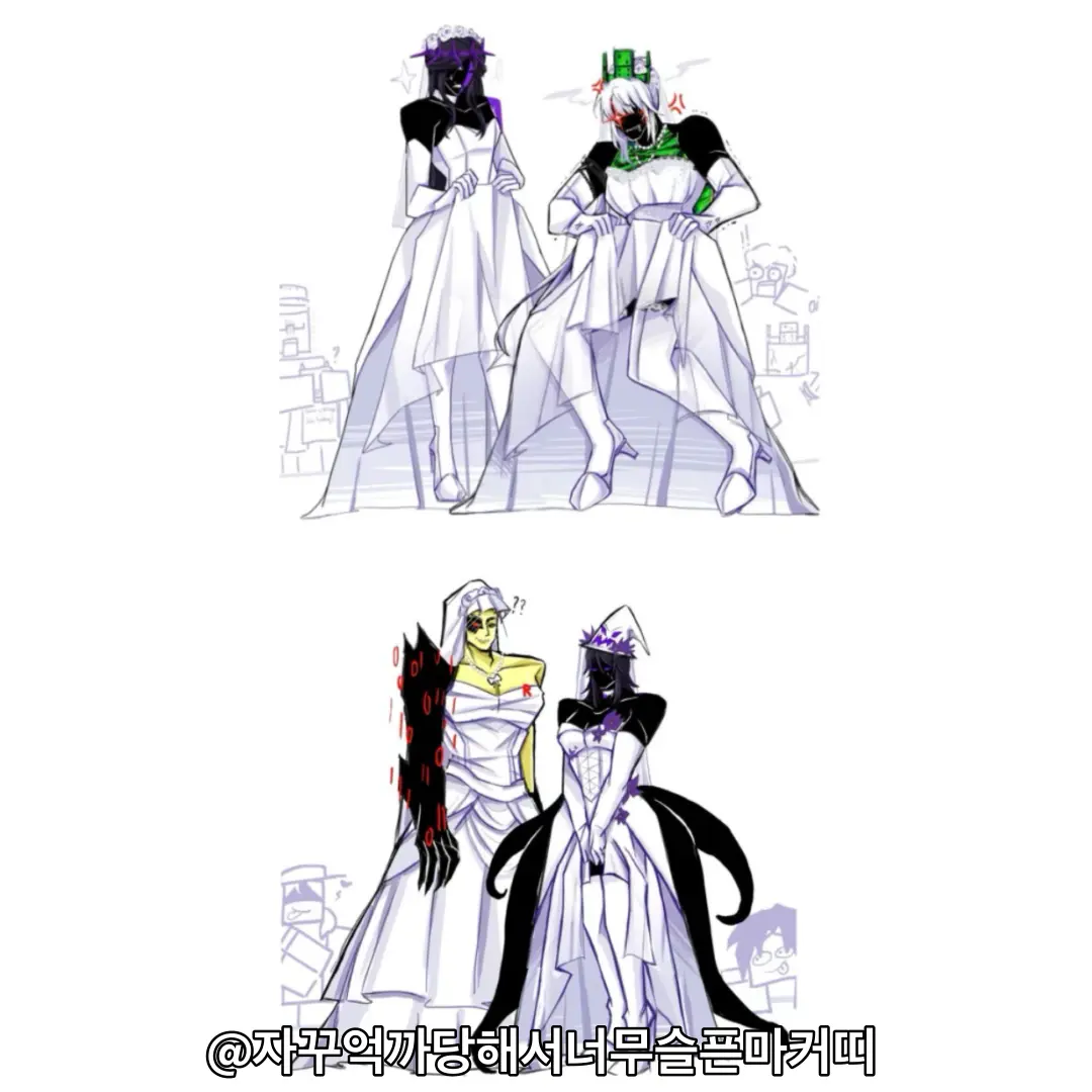 marker_kit의 웨딩스레스 입은 킬러들