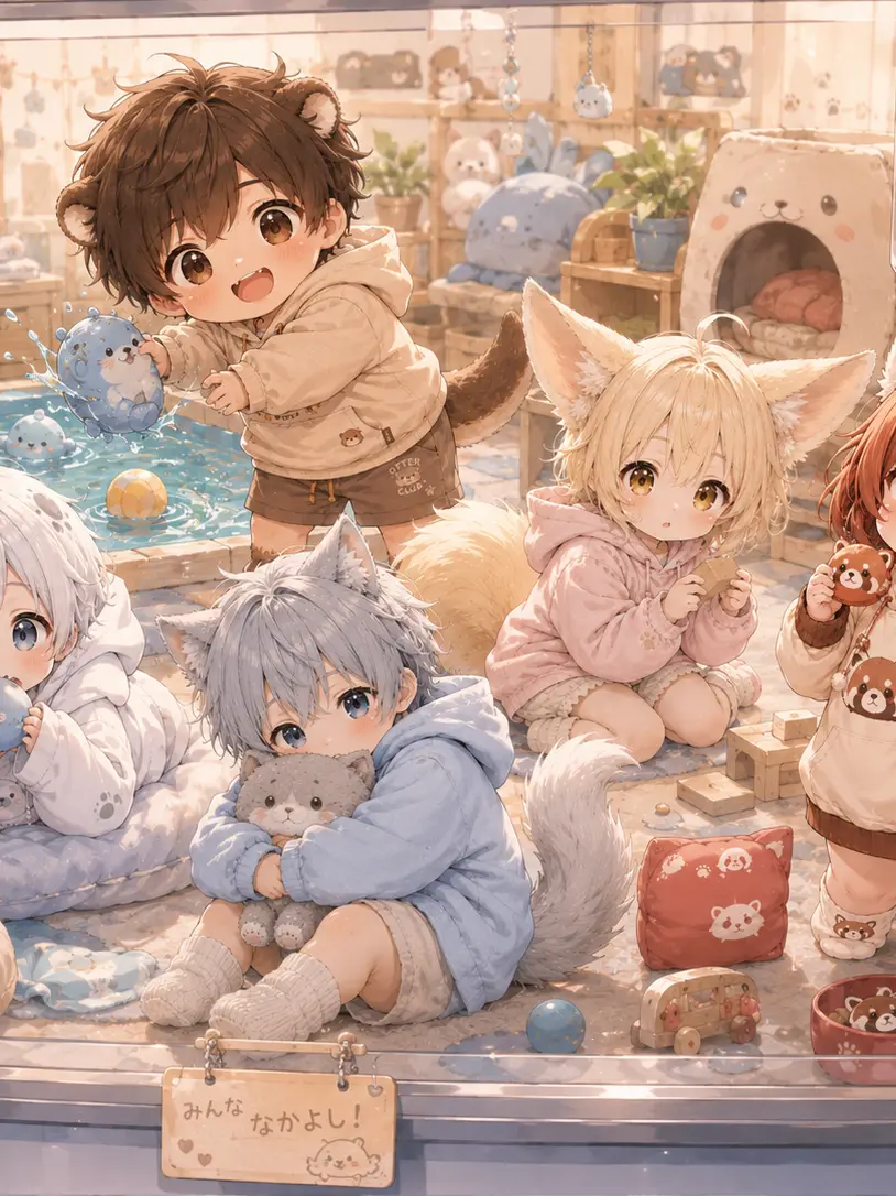 Kapibaraaaaaaaa의 ５匹の獣人をペットショップで飼育しよう！