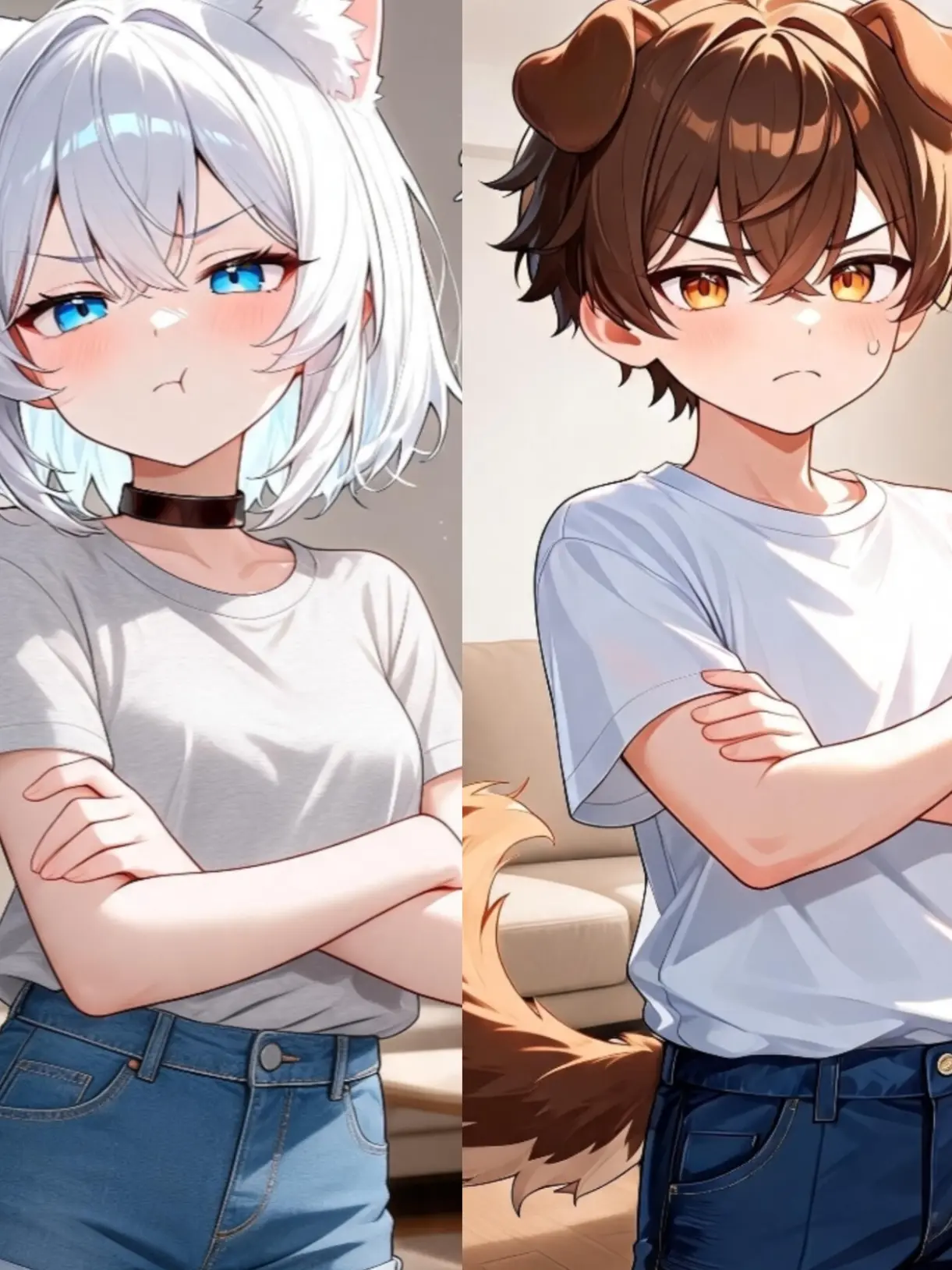 Vefer의 ペットの2人の仲が悪いような？