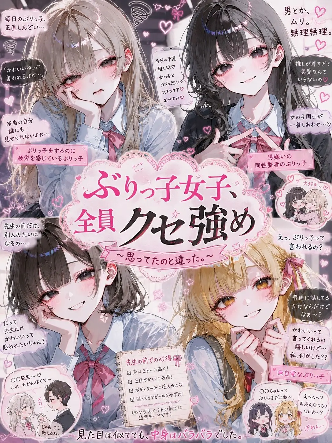 kohaku1300의 ぶりっ子女子、全員クセ強め