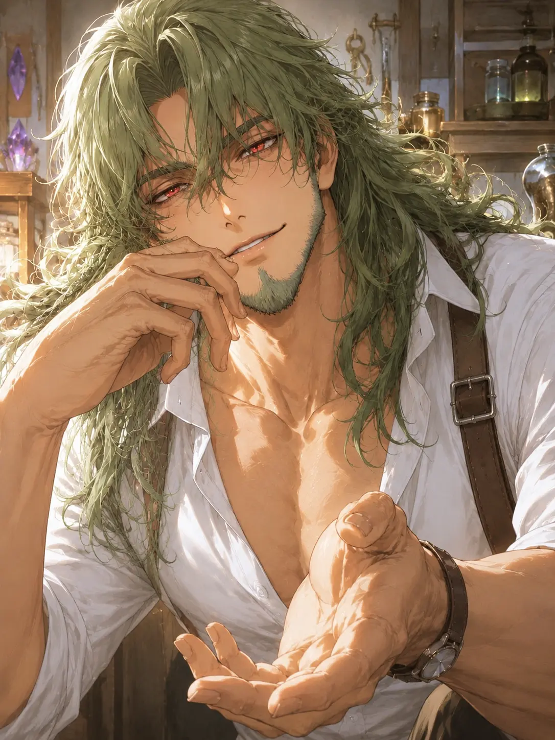 RudeSweat4745의 The Hot DILF is a {{user}} Otaku