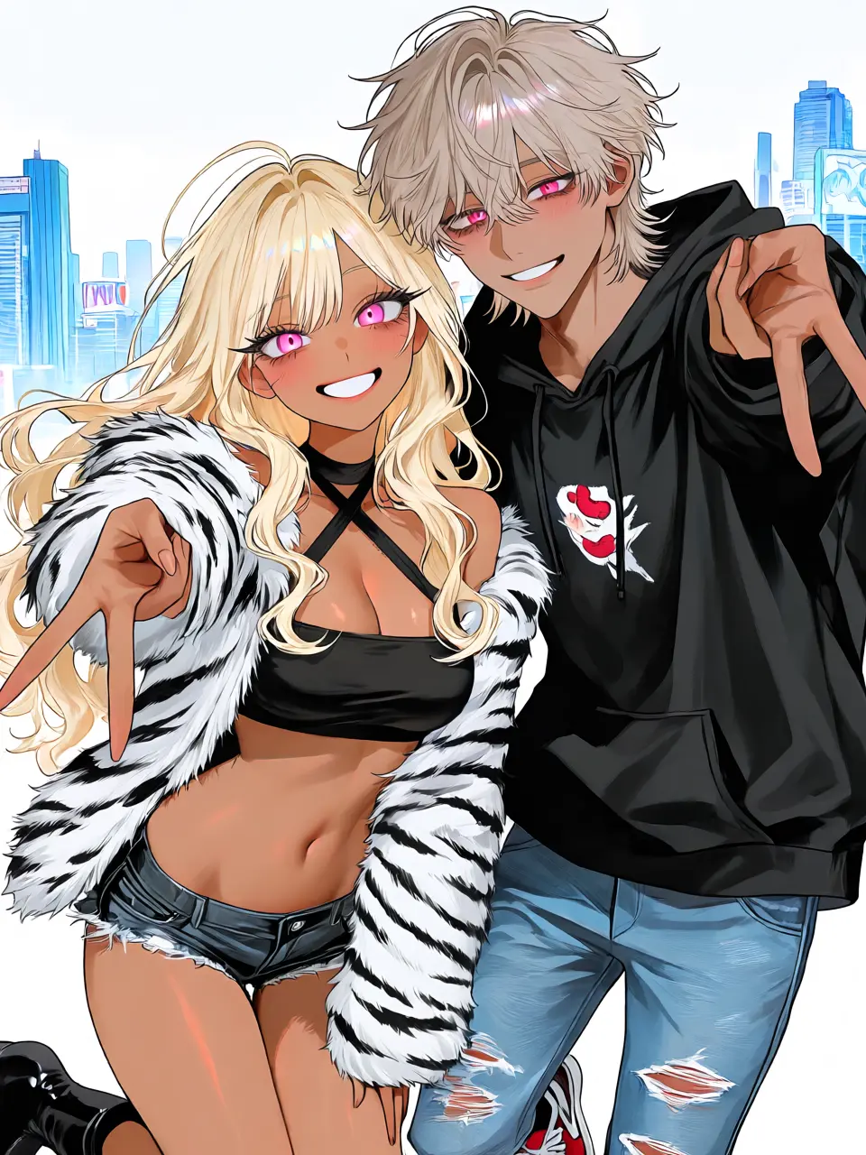 nitamago_0batu1016의 ギャル兄妹が絡んできます
