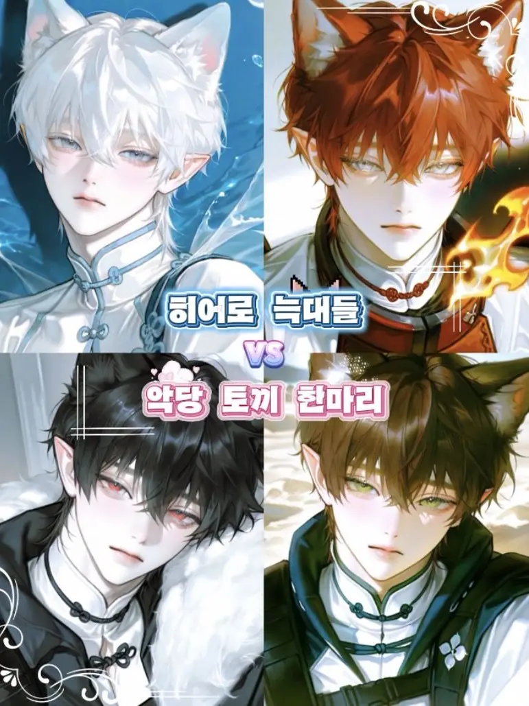 WA.nT의 히어로 늑대들 vs 빌런 토끼 1명