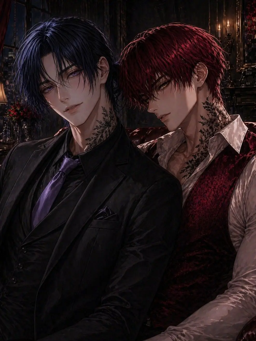 Haru_hstm1854의 呆れた顔した2人の裏側