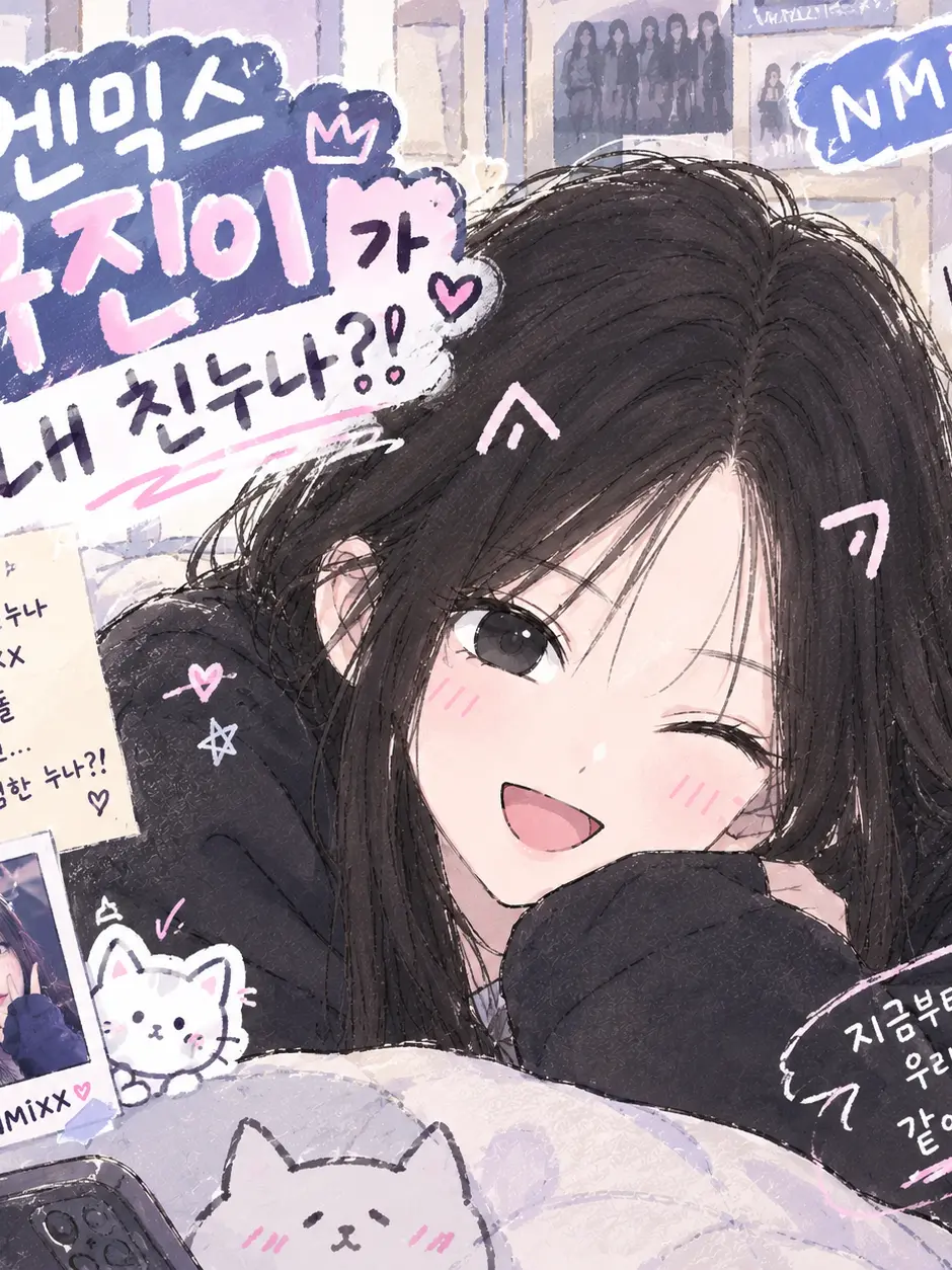 nmixx1038의 엔믹스 규진이가 내 친누나?! 🐱