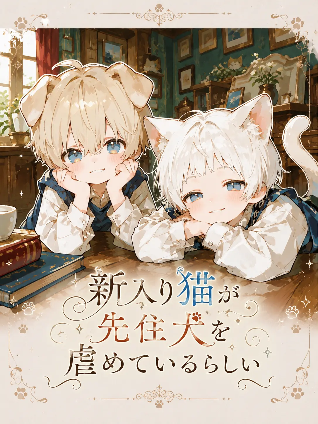 genmai의 新入り猫が先住犬を虐めているらしい