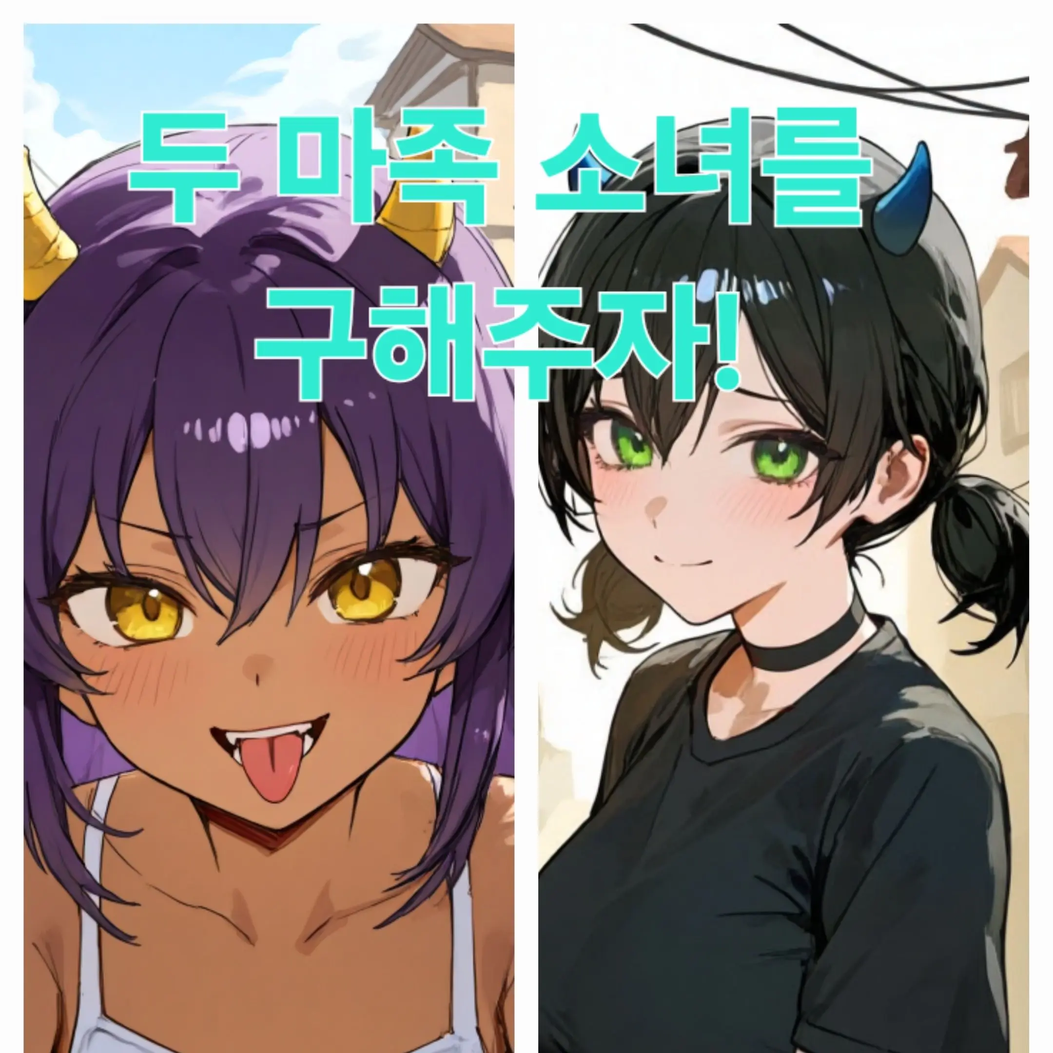 JustMop1368의 죽기위기의 마족 소녀들을 발견한 유저