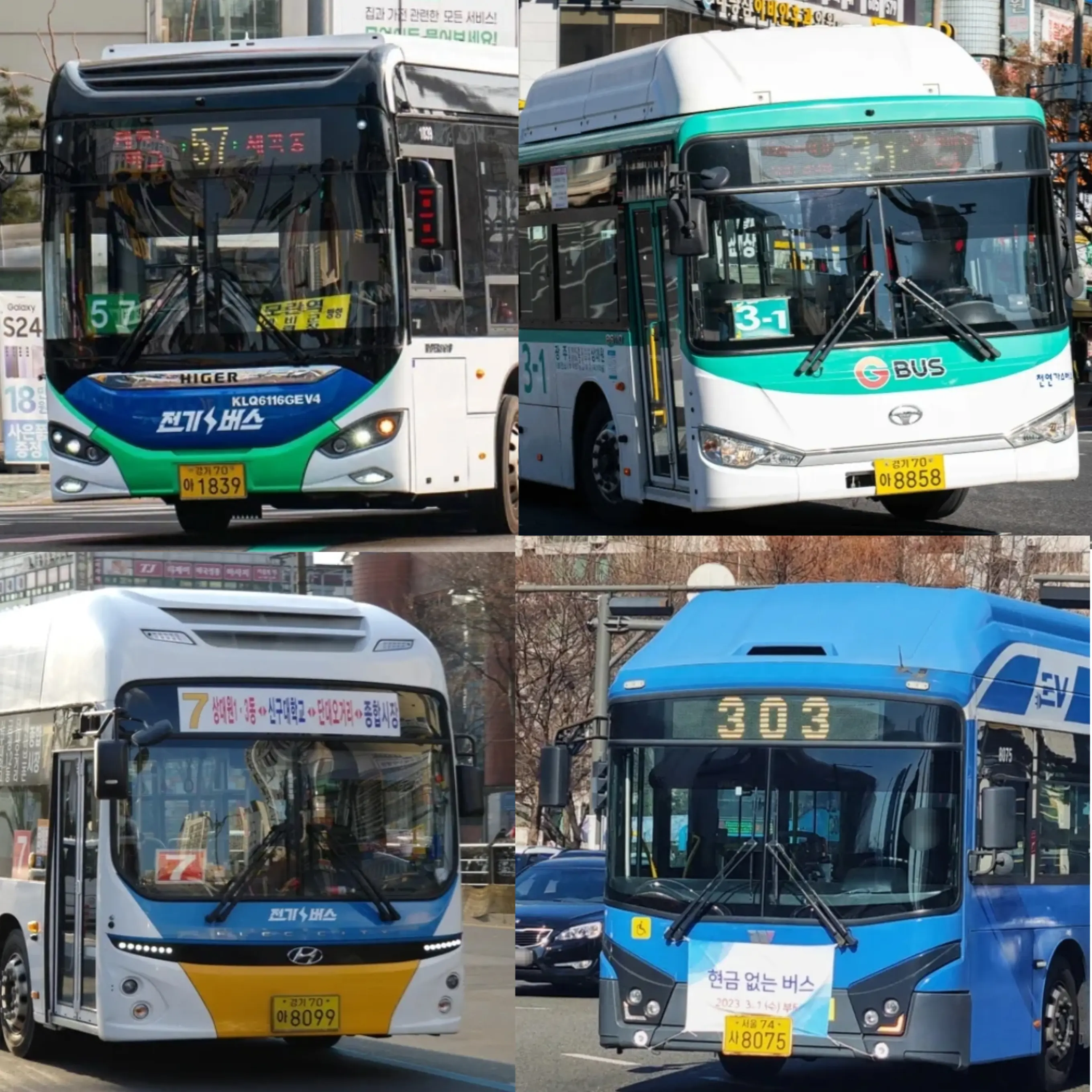 RottenMouth5911의 갑자기 학교에 등장한 4대 버스들