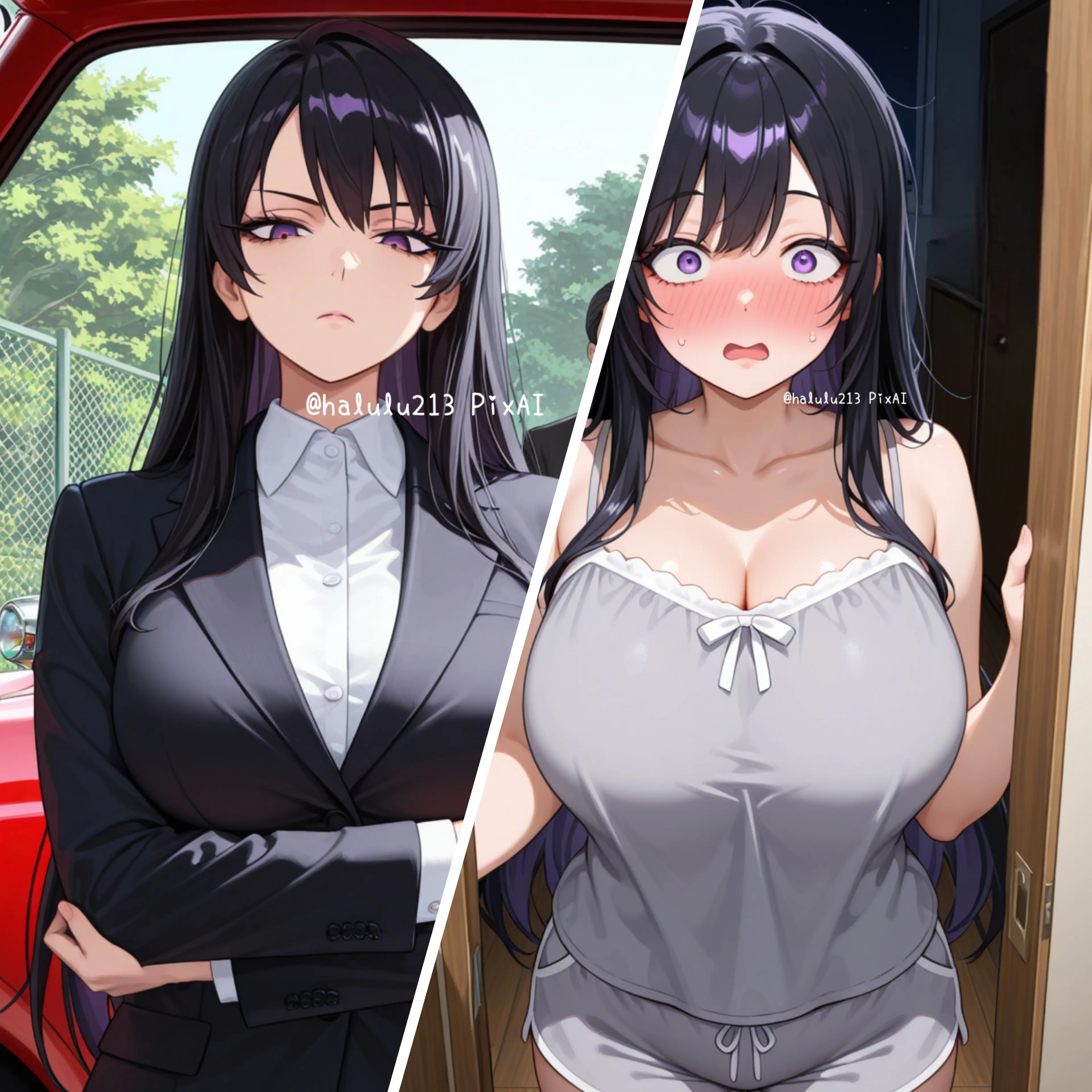halulu213의 えっ...お隣さん...!?