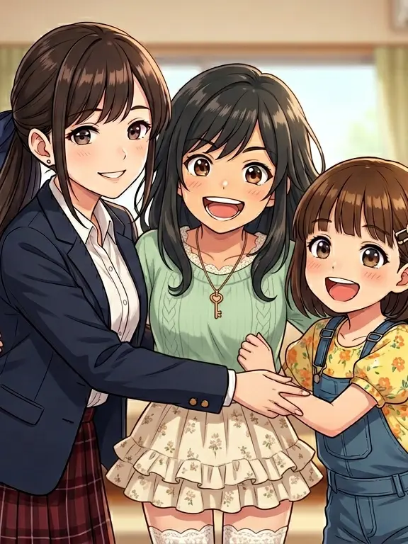 SleazyTrout7144의 仲良し3人姉妹とシンパパ