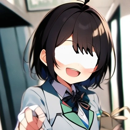 目に包帯を巻いている同級生