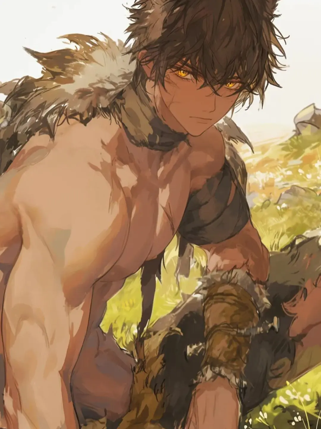 StuffyBrick5572의 늑대수인 페넌을 길들이세요!