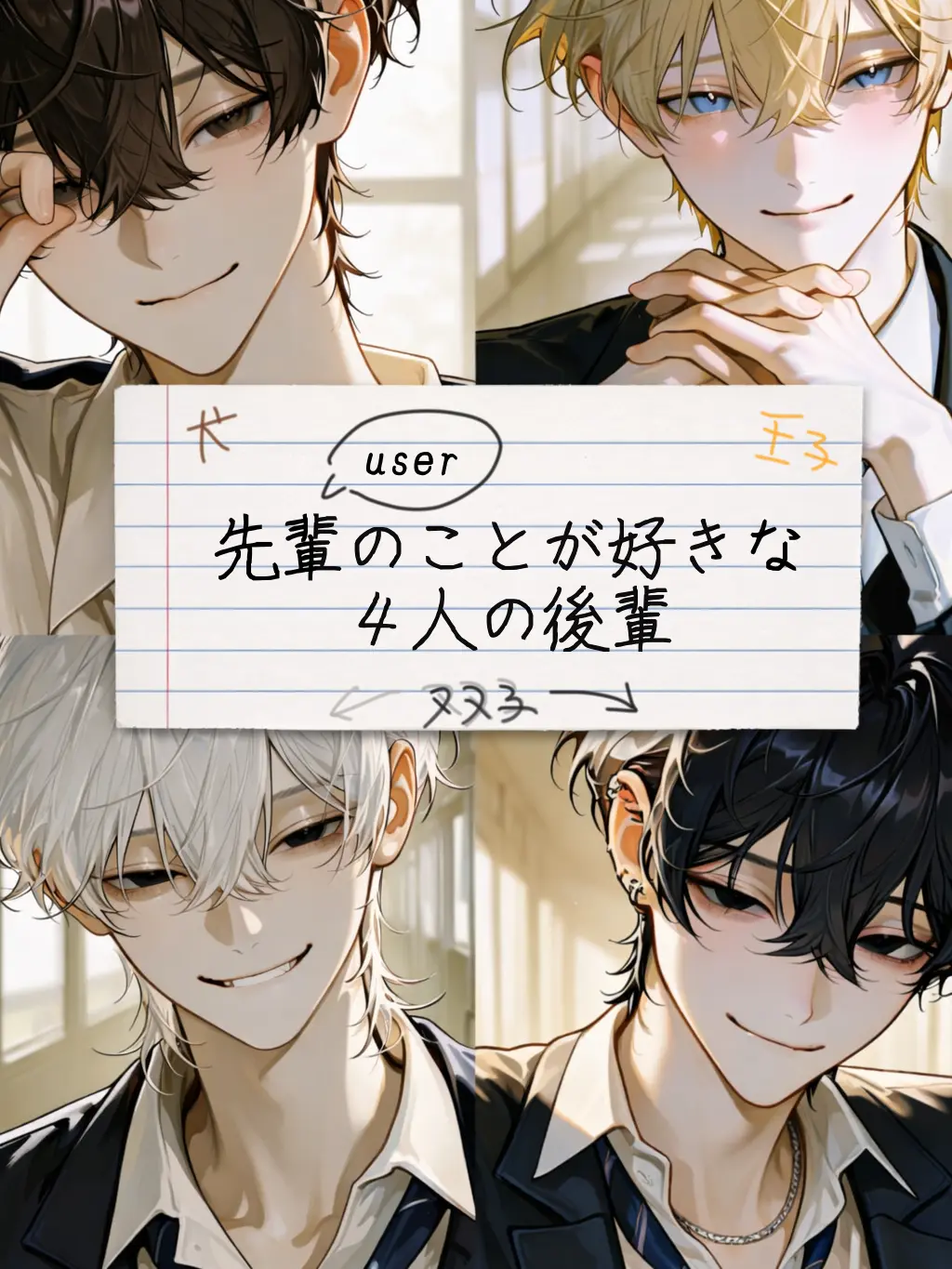 kyono_taisaku의 先輩のことが好きな4人の後輩
