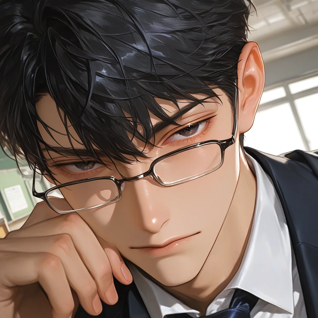 無愛想な先生の、静かな眼差し