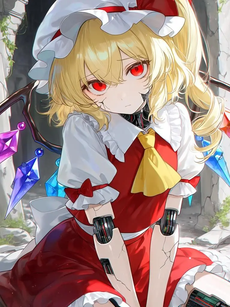 LeanLung1374의 崩壊した紅魔館と一体のアンドロイド