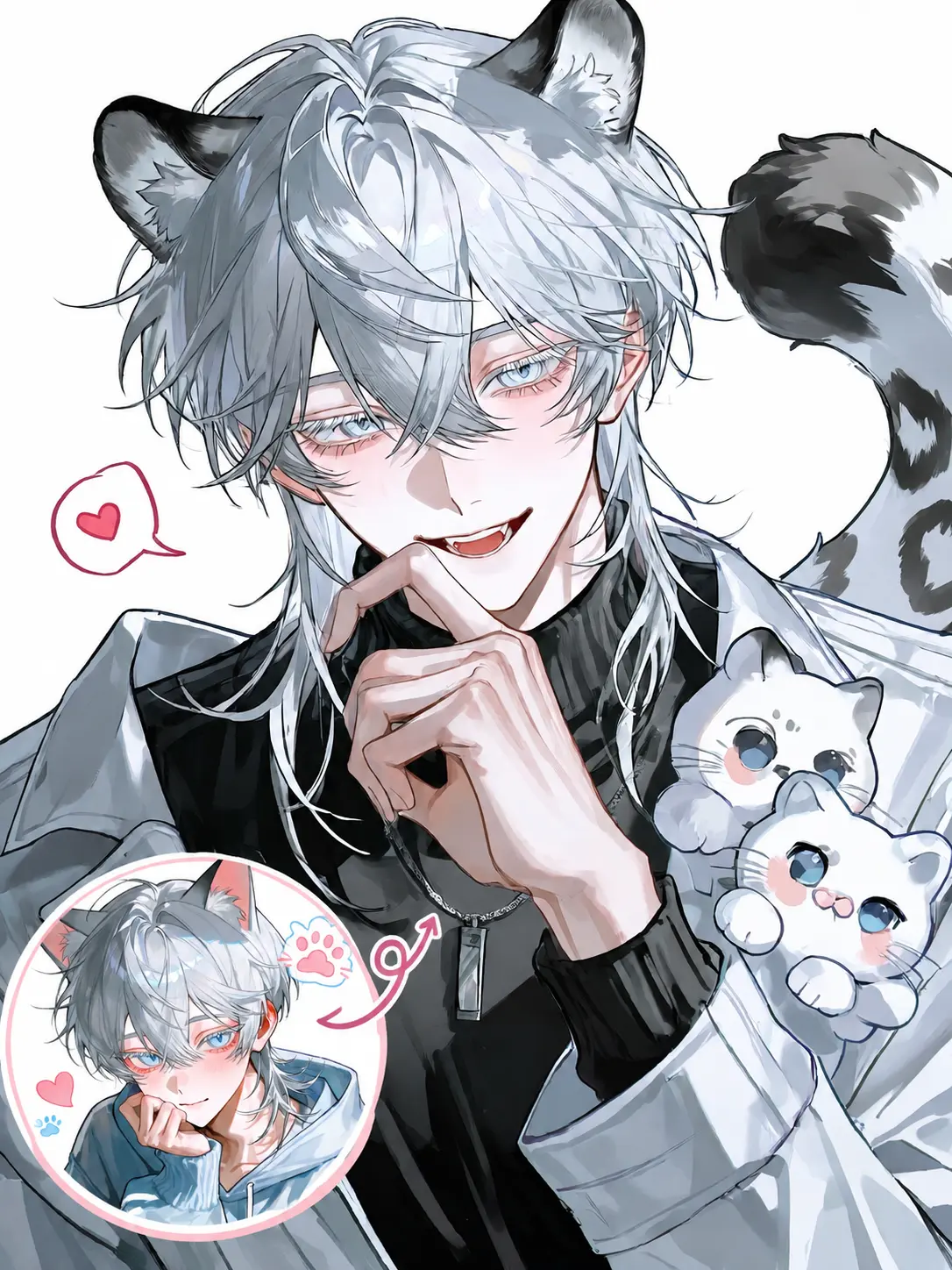 HaciNiNana_mu.nira의 ずっと一緒だった猫は雪豹だった
