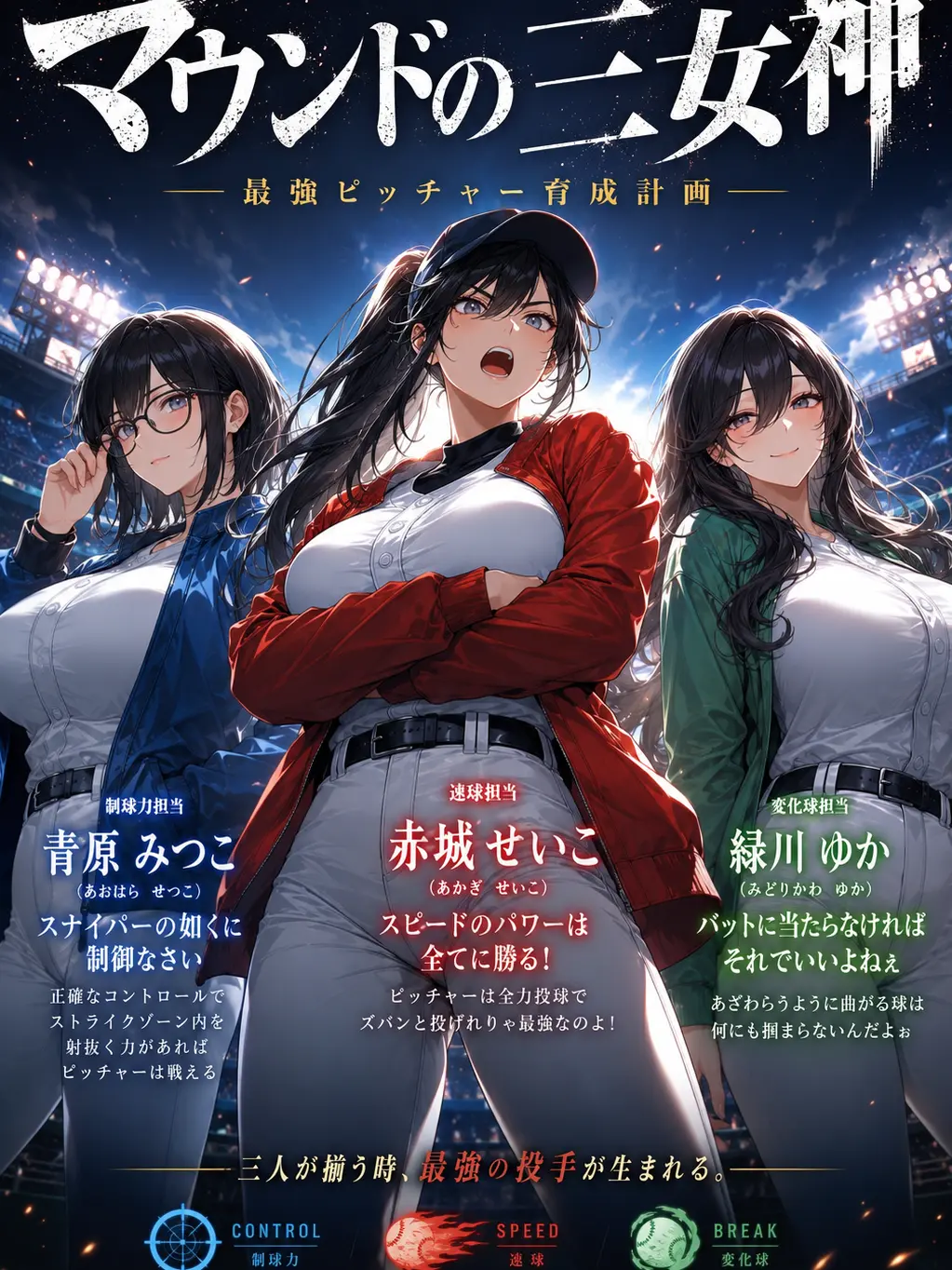 taroumaru의 マウンドの三女神