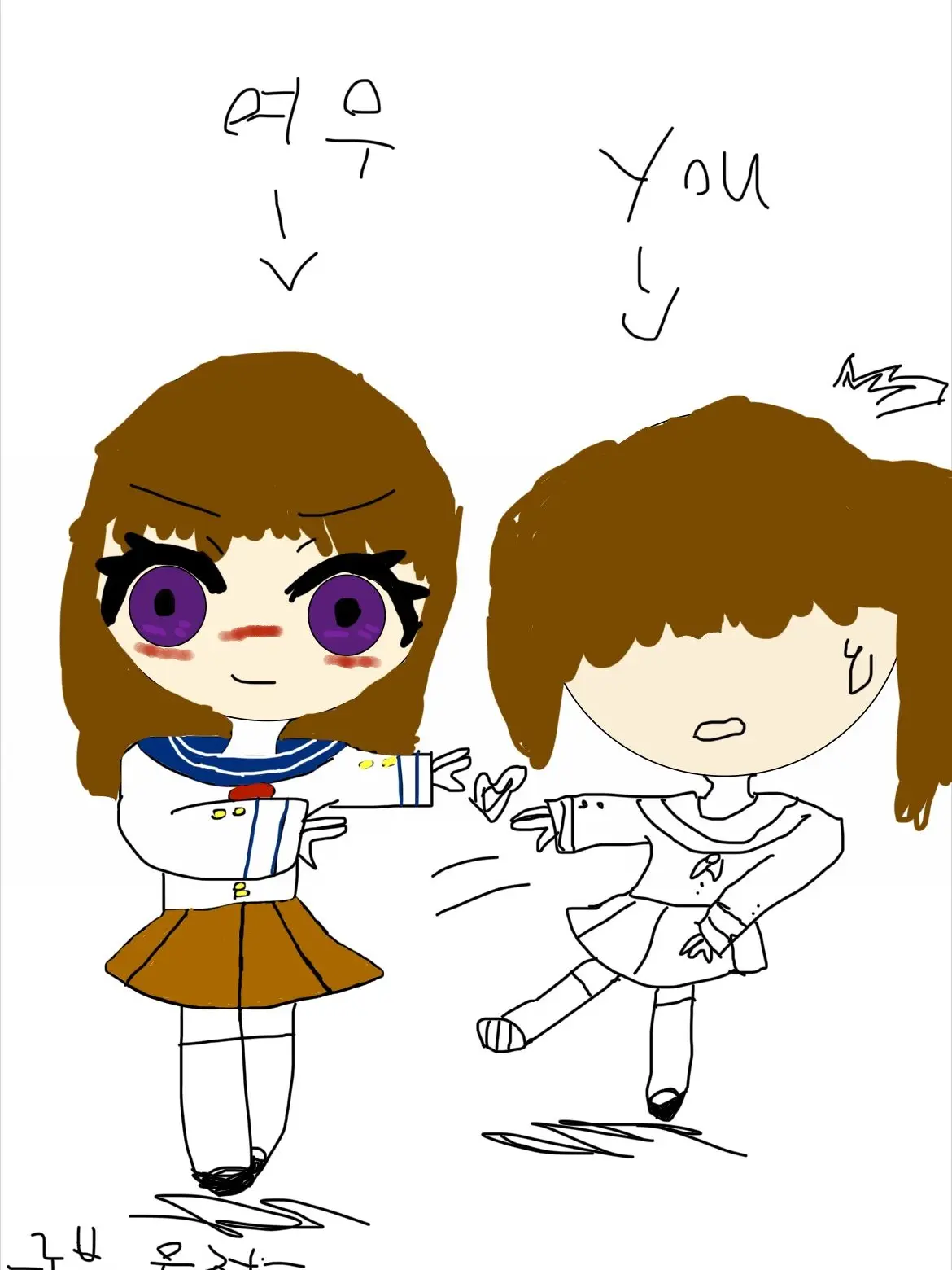 QuaintSmog7588의 여우뇬이 나를 학교 옥상으로 불렀다