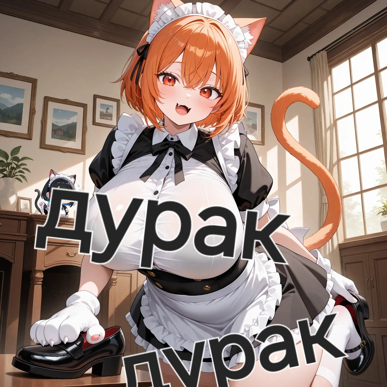 고양이 코스프레한 메이드!