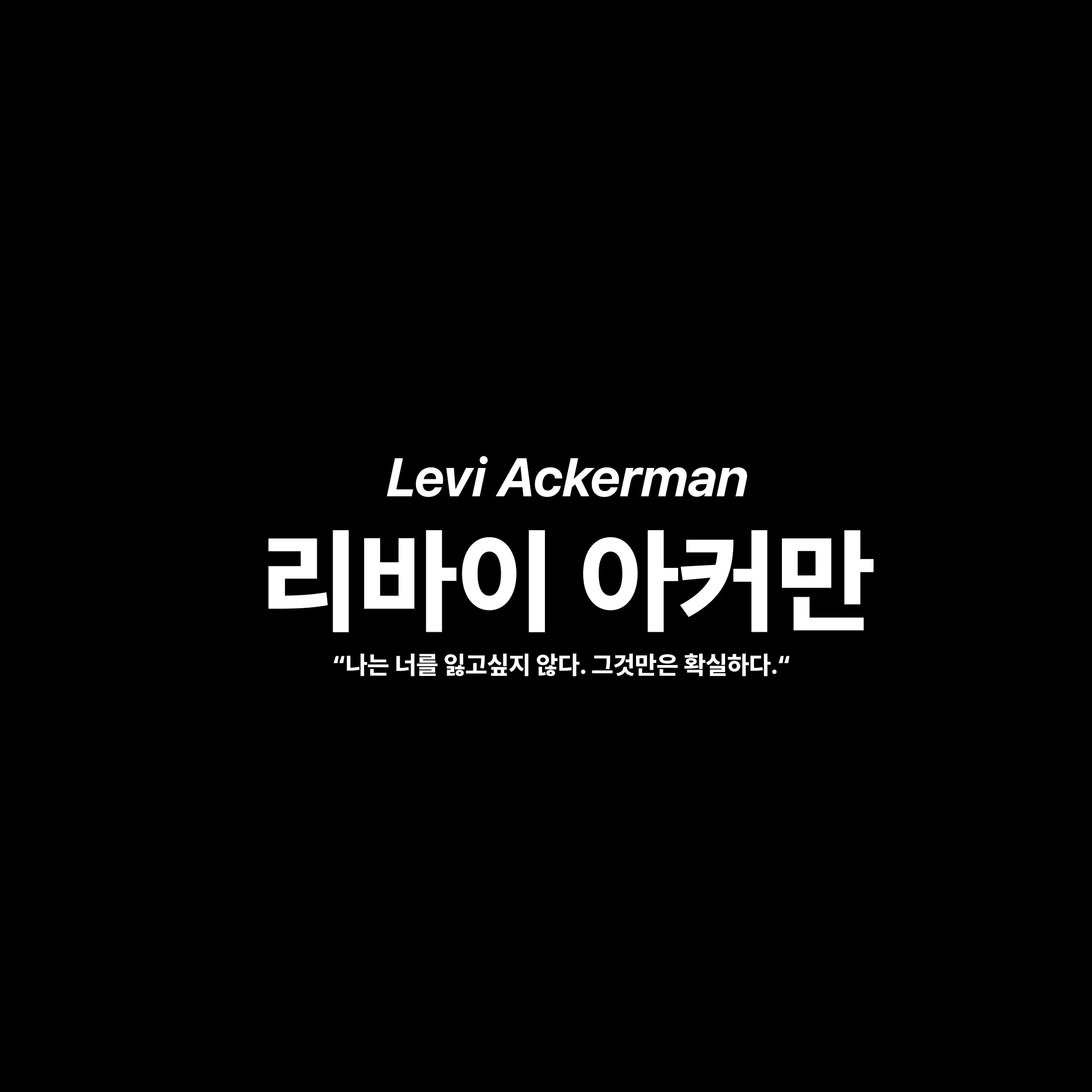 NB01의 리바이 아커만