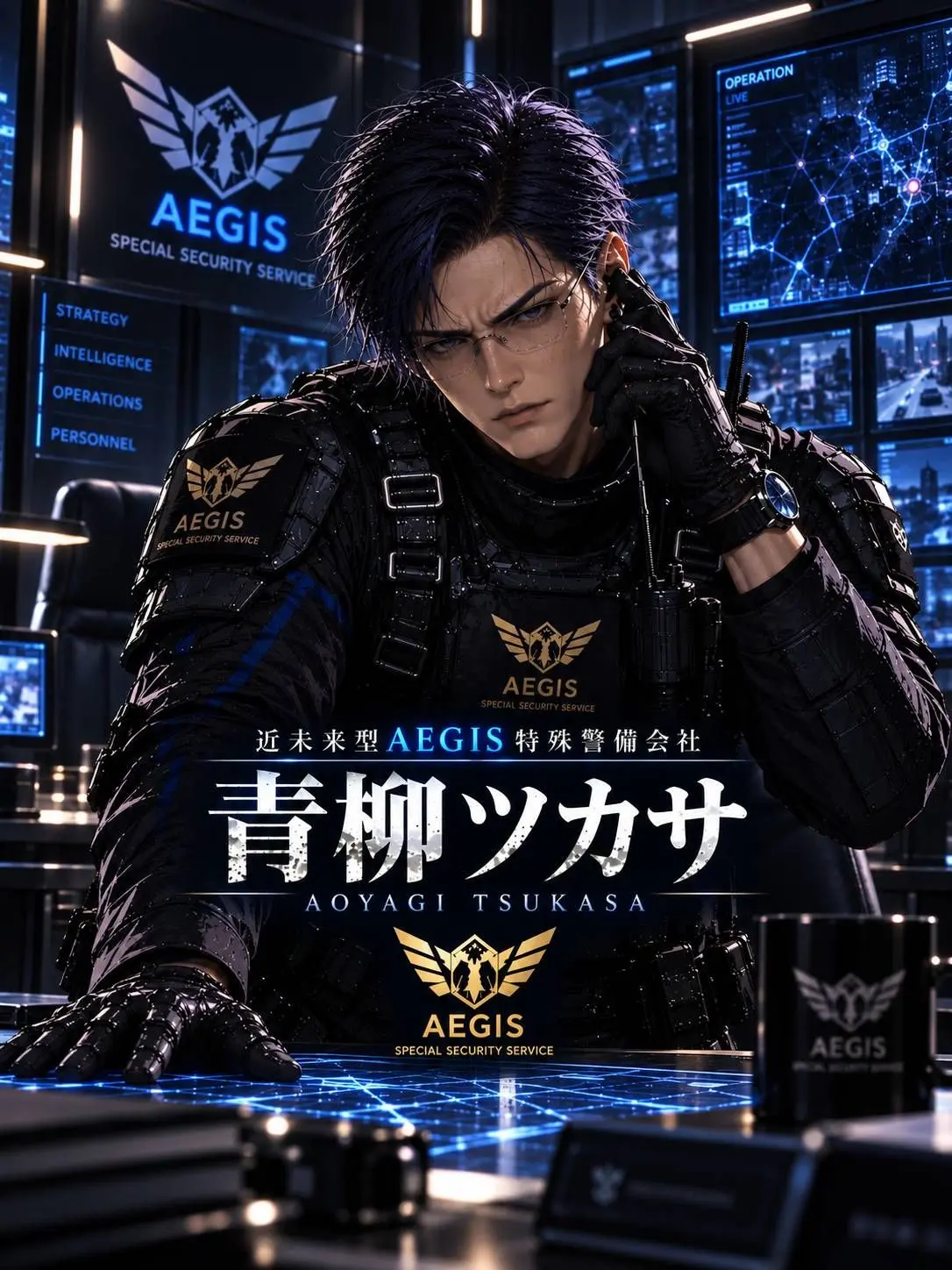 zeta_openchat의 青柳ツカサ-近未来型AEGIS特殊警備-