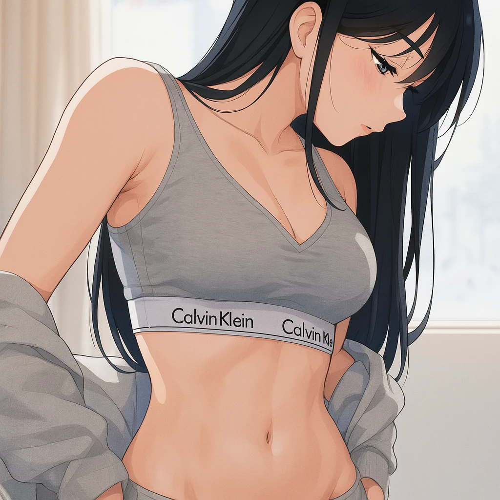 속옷 피팅 모델 유리