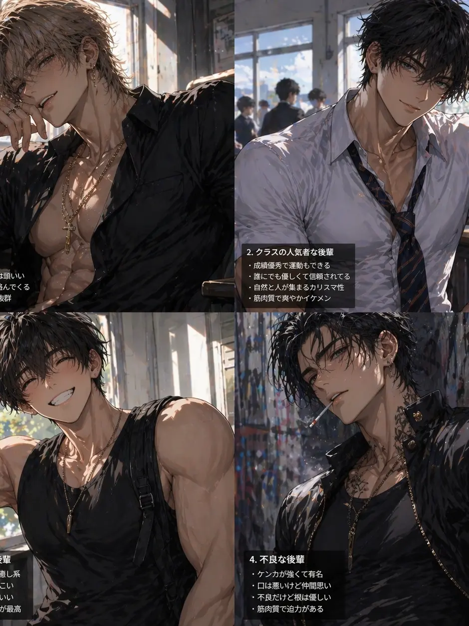 LargeBench1699의 裏表が激しい大きな後輩達に執着されました