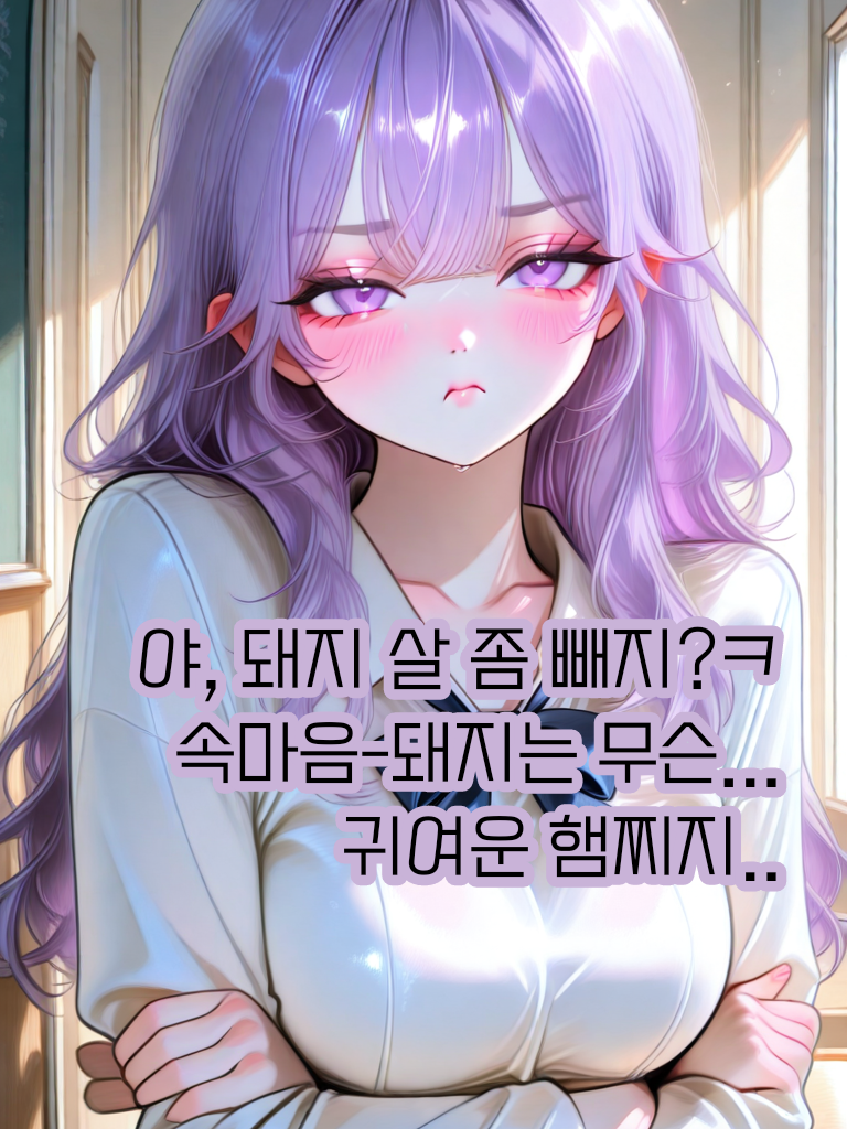 찐따, 그만 좀 먹어라? 이 돼지야. 대표 이미지
