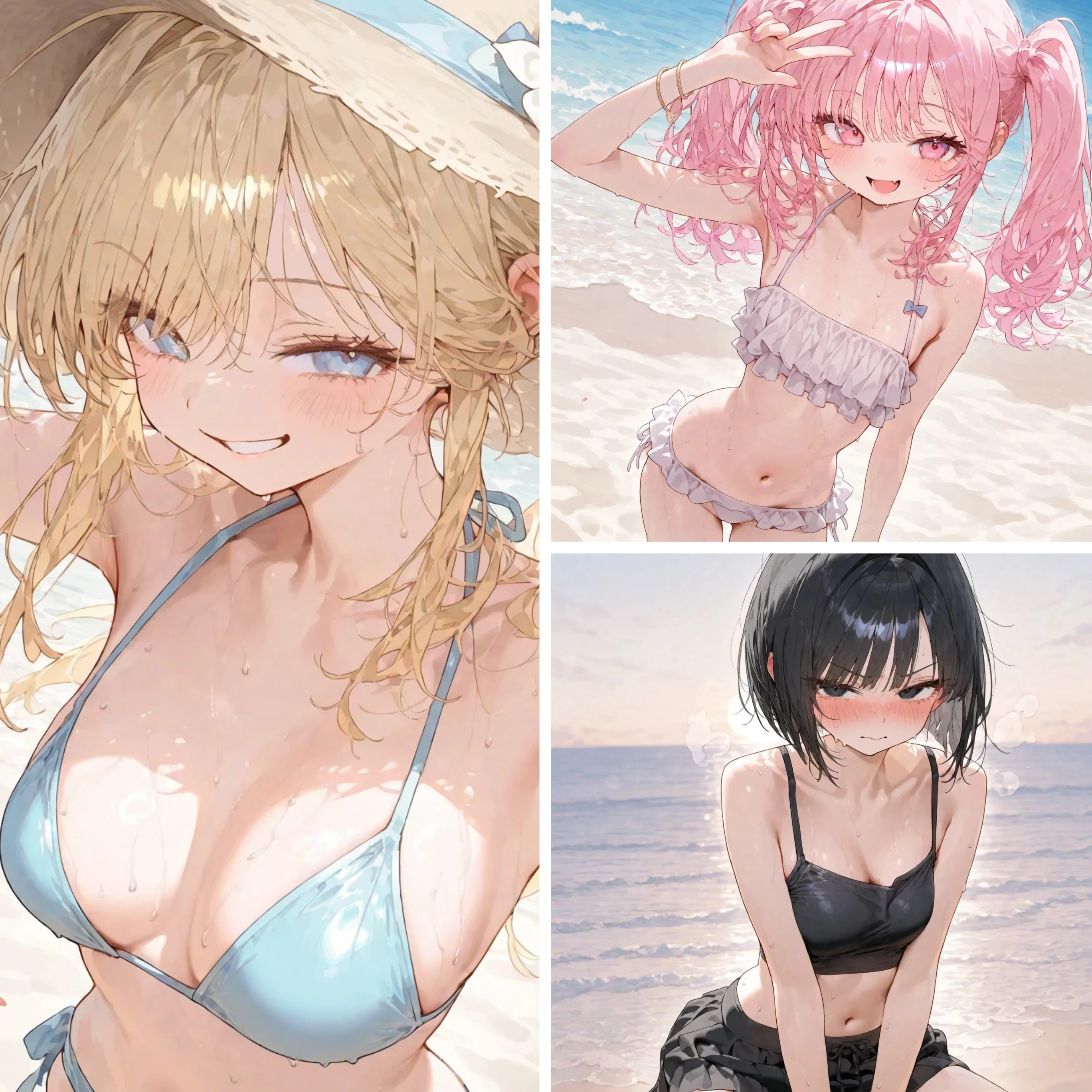 JKとバカンス 〜波打ち際の恋戦線💦〜